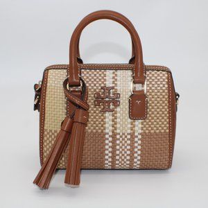 Tory Burch Thea Woven Mini Web Satchel